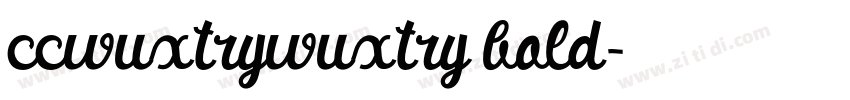 ccwuxtrywuxtry bold字体转换
